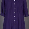 Georgette Casual Dress In Purple And Violet With Thread Work