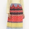 Cotton Party Wear Dress In Multicolor With Printed Work