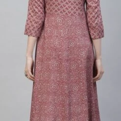 Rayon Casual Dress In Purple And Violet With Floral Work -goodsmile.info shop 1763557 A3