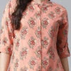 Rayon Casual Dress In Pink And Majenta With Printed Work