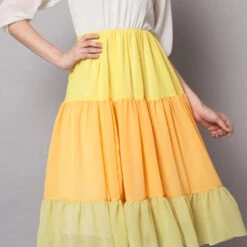 Georgette Party Wear Dress In Multicolor With Thread Work