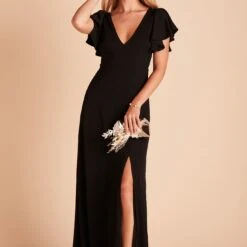 Hannah Crepe Dress - Black