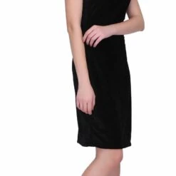 Lycra Party Wear Dress In Black And Grey With Thread Work -goodsmile.info shop A636754742538698934
