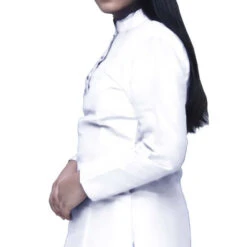 Dupion Silk Girls Dress In White And Off White With Patch Work -goodsmile.info shop A637473478382421675