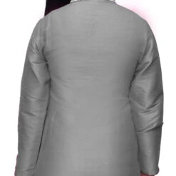 Dupion Silk Girls Dress In Black And Grey With Embroidered Work -goodsmile.info shop A637473480567861449