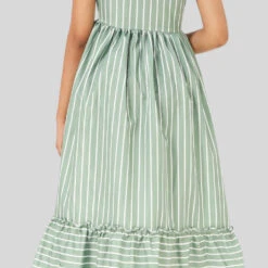 Crepe Silk Casual Dress In Green With Printed Work -goodsmile.info shop A638088619929846487