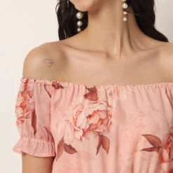 Georgette Party Wear Dress In Pink And Majenta With Printed Work -goodsmile.info shop A638197584449223248