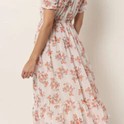 Georgette Party Wear Dress In White And Off White With Floral Work -goodsmile.info shop A638197597531480572