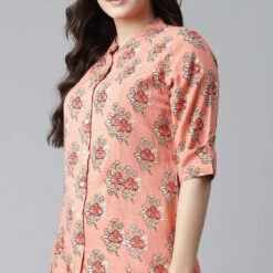 Rayon Casual Dress In Pink And Majenta With Printed Work -goodsmile.info shop A638203573274974903