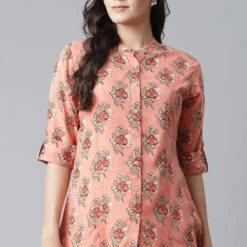 Rayon Casual Dress In Pink And Majenta With Printed Work -goodsmile.info shop A638203573279818401