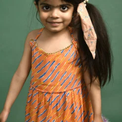 Cotton Festive Girls Dress In Pink And Majenta With Patch Work -goodsmile.info shop A638219235938421870