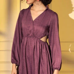 Viscose Casual Dress In Pink And Majenta With Thread Work -goodsmile.info shop A638225110158317803