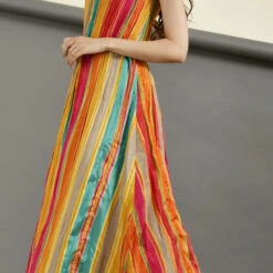 Silk Designer Dress In Red And Maroon With Printed Work -goodsmile.info shop A638230332399514152