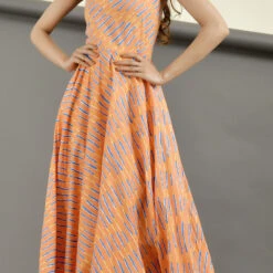 Cotton Designer Dress In Pink And Majenta With Lehariya Work -goodsmile.info shop A638230334029472476