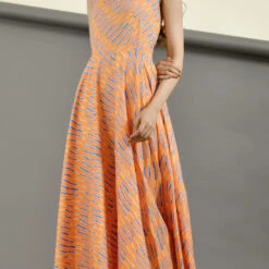 Cotton Designer Dress In Pink And Majenta With Lehariya Work -goodsmile.info shop A638230334031972665