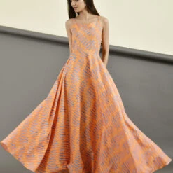 Cotton Designer Dress In Pink And Majenta With Lehariya Work -goodsmile.info shop A638230334034785168