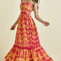 Cotton Festive Dress In Yellow With Printed Work -goodsmile.info shop A638230336967772301