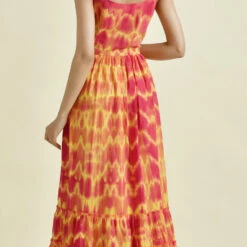 Cotton Festive Dress In Yellow With Printed Work -goodsmile.info shop A638230336970116059