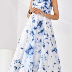 Cotton Party Wear Dress In White And Off White With Ombre Work -goodsmile.info shop A638230400519220137