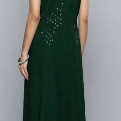 Rayon Party Wear Dress In Green With Sequence Work -goodsmile.info shop A638232056571035932