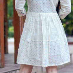 Cotton Party Wear Dress In White And Off White With Embroidered Work -goodsmile.info shop A638244227838466702 scaled