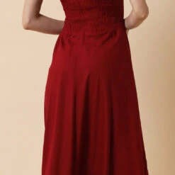 Rayon Party Wear Dress In Red And Maroon With Fancy Work Work -goodsmile.info shop A638380610769874144