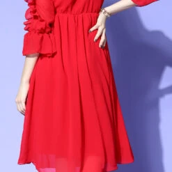 Chiffon Festive Dress In Multicolor With Thread Work -goodsmile.info shop A638398795705793797