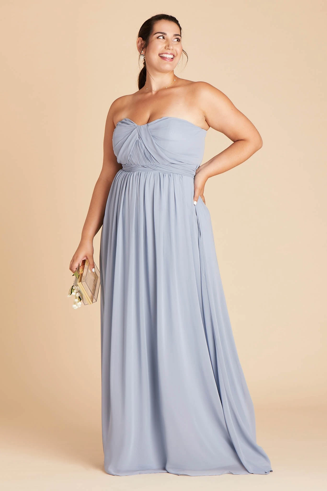 Grace Convertible Dress - Dusty Blue - Image 8