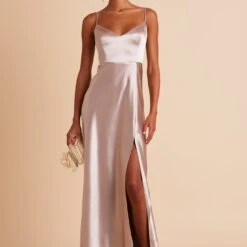 Jay Shiny Satin Dress - Taupe -goodsmile.info shop BIRDY GREY JAY BRIDESMAID DRESS TAUPE 05