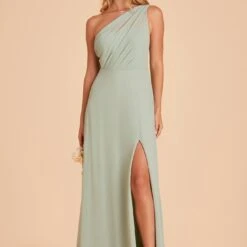 Kira Dress - Sage -goodsmile.info shop BIRDY GREY KIRA SLIT CHIFFON BRIDESMAID DRESS SAGE 02