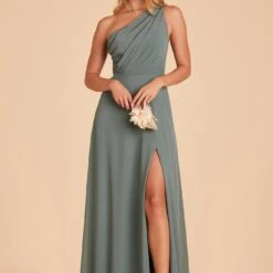 Kira Dress - Sea Glass -goodsmile.info shop BIRDY GREY KIRA SLIT CHIFFON BRIDESMAID DRESS SEAGLASS 02