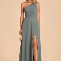 Kira Dress - Sea Glass -goodsmile.info shop BIRDY GREY KIRA SLIT CHIFFON BRIDESMAID DRESS SEAGLASS 03