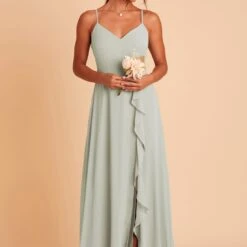 Theresa Chiffon Dress - Sage -goodsmile.info shop BIRDY GREY THERESA BRIDESMAID DRESS SAGE 02