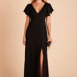 Hannah Crepe Dress - Black -goodsmile.info shop a7228322ec6000f438e0fc316bd41808