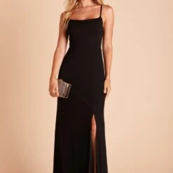 Ash Crepe Dress - Black
