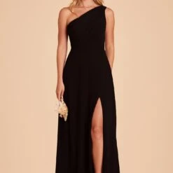 Kira Dress - Black -goodsmile.info shop black kira slit bridesmaid dress 03