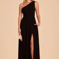 Kira Dress - Black -goodsmile.info shop black kira slit bridesmaid dress 04
