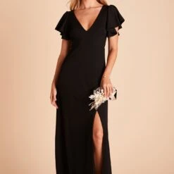 Hannah Crepe Dress - Black -goodsmile.info shop e5b15e9e73f856907e184ff17bd44fbf