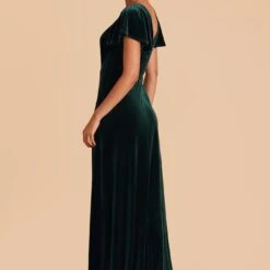 Hannah Velvet Dress - Emerald -goodsmile.info shop emerald hannah velvet bridesmaid dress 04