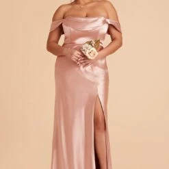 Mia Shiny Satin Convertible Dress - Rose Gold -goodsmile.info shop rose gold mia plus size convertible satin bridesmaid dress 02 7e59a84b 0f69 4b18 b075 95fe5bacd3f6