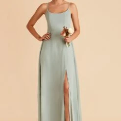 Amy Chiffon Dress - Sage -goodsmile.info shop sage amy bridesmaid dress 02