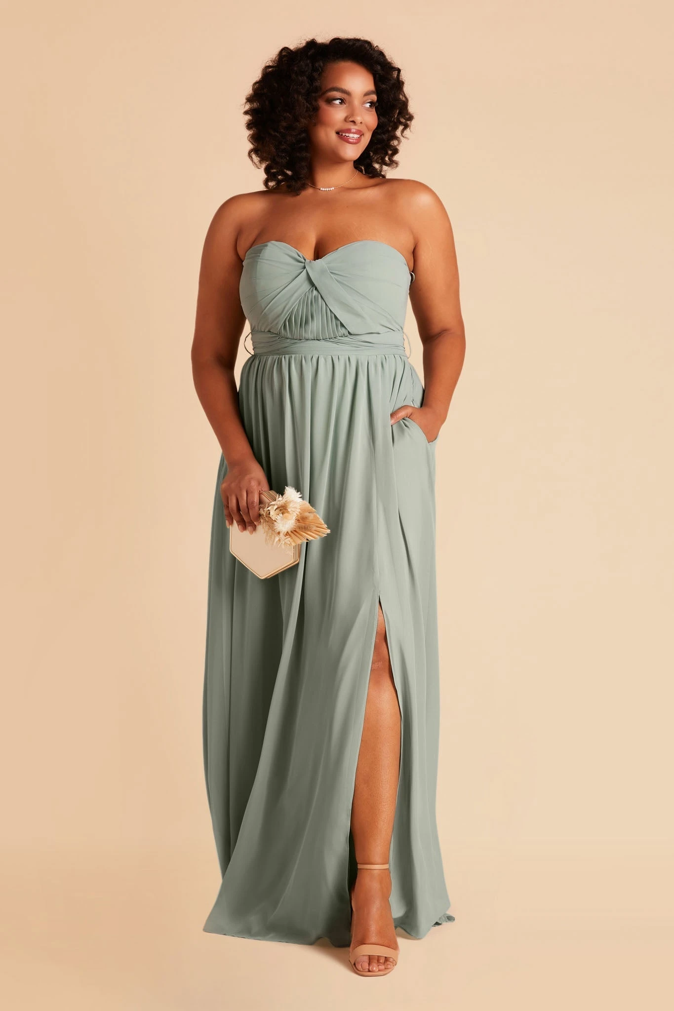 Grace Convertible Dress - Sage - Image 18