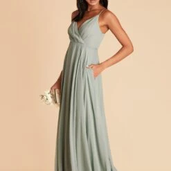 Kaia Dress - Sage -goodsmile.info shop sage kaia chiffon bridesmaid dress 04