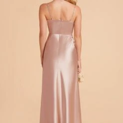 Mia Shiny Satin Convertible Dress - Taupe -goodsmile.info shop taupe mia convertible satin bridesmaid dress 12