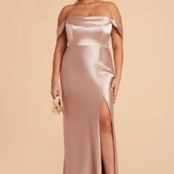 Mia Shiny Satin Convertible Dress - Taupe -goodsmile.info shop taupe mia plus size convertible satin bridesmaid dress 05 439e9f63 a765 4190 8f6e 43dbe62b8a70