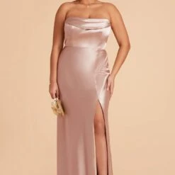 Mia Shiny Satin Convertible Dress - Taupe -goodsmile.info shop taupe mia plus size convertible satin bridesmaid dress 09 dd927379 c6c4 48ba 8db4 be4e272a274b